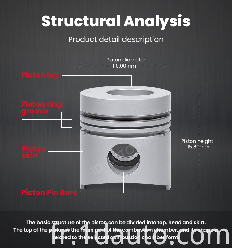 Auto Engine 6D14 Piston for MITSUBISHI